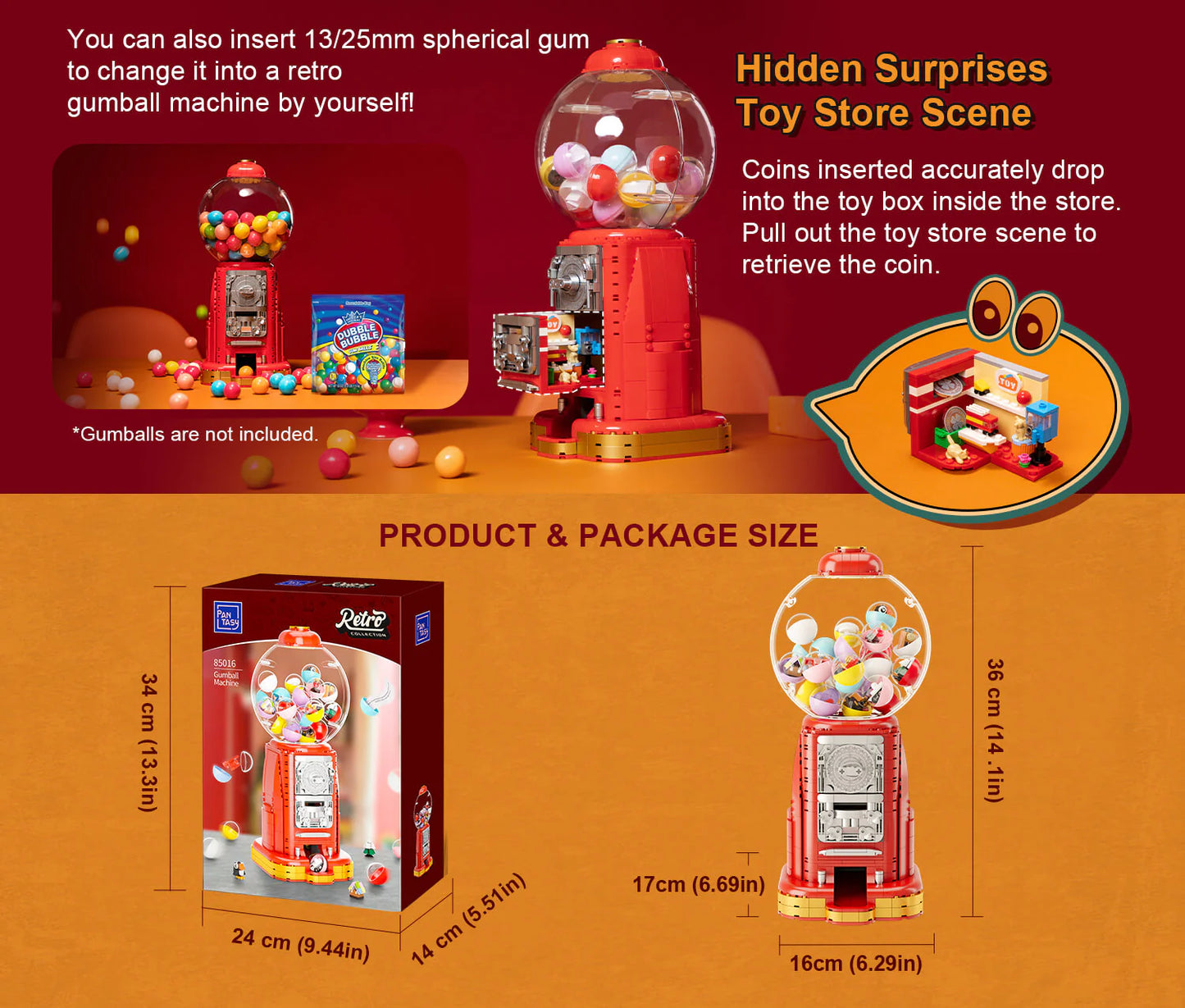 Pantasy Gumball machine 85016