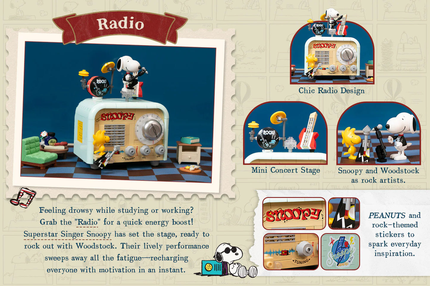 Pantasy 86916 Snoopy Radio