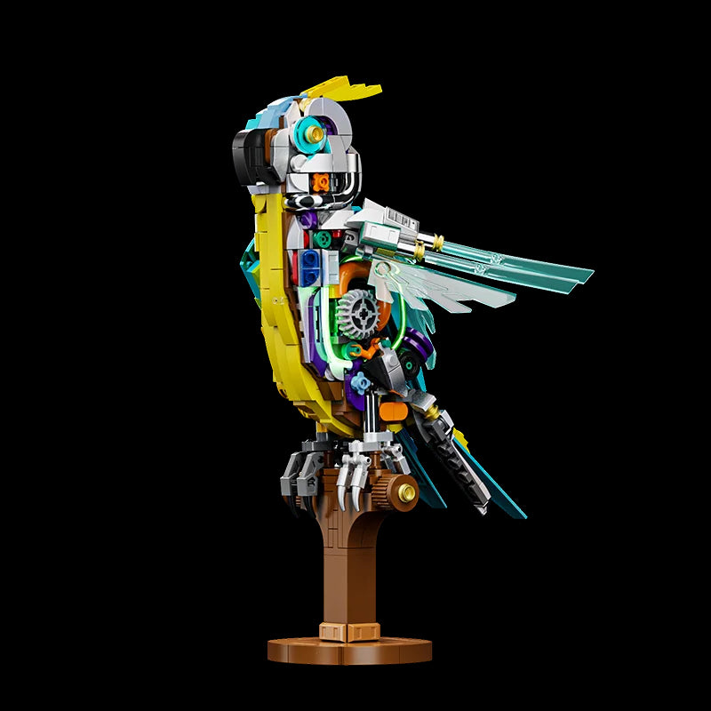 MJI 13052  Mechanical Parrot Assembled Building Blocks Set