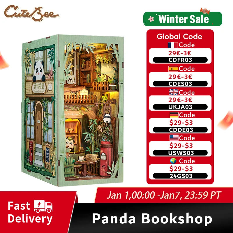 Cutebee DY-02 Panda Bookshop