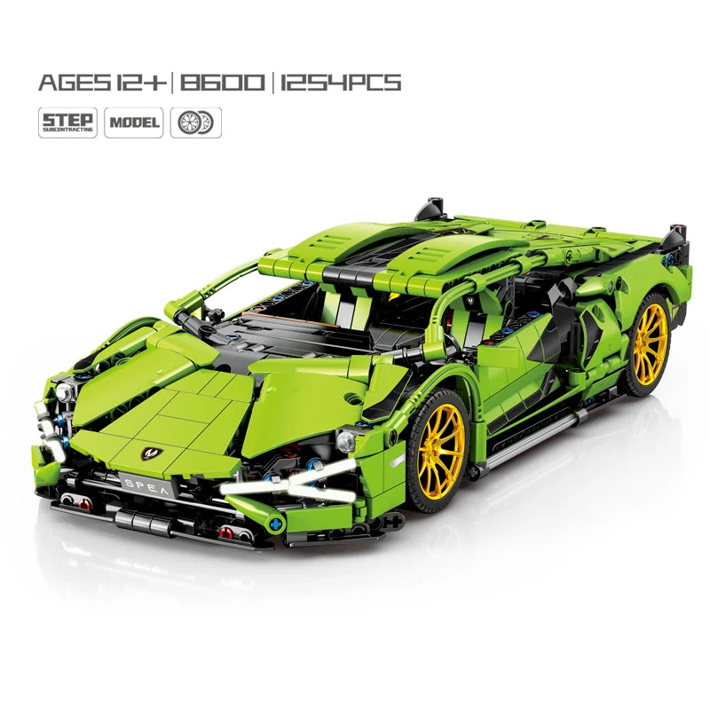 Technic Green Speed Super Racing Car - MJI 8600A