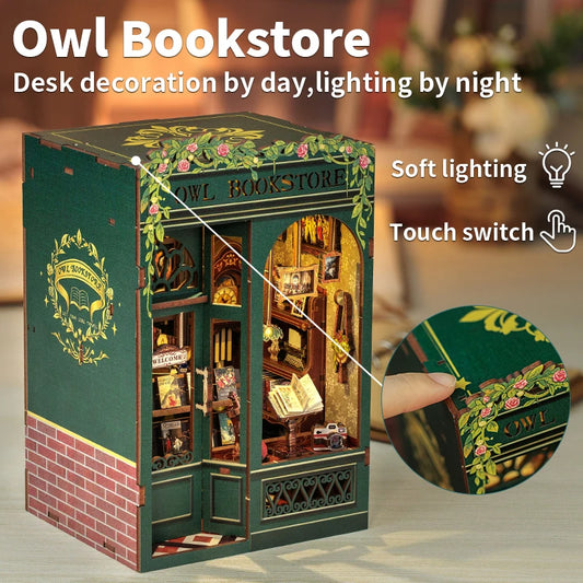Cutebee SD02B Owl Bookstore