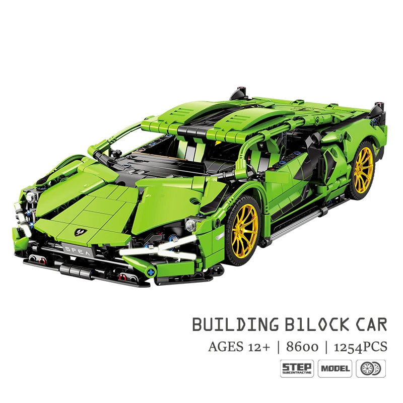Technic Green Speed Super Racing Car - MJI 8600A