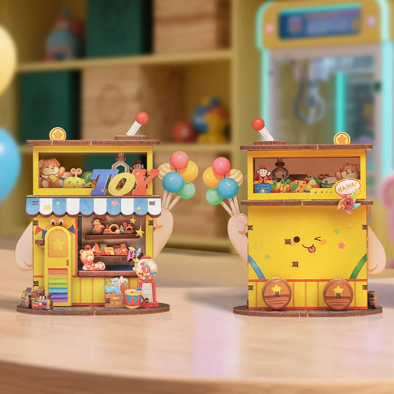 Cutebee CWGA108-111 - Tale Box corner series, Flower shop; Record Store; Toy store and News stand