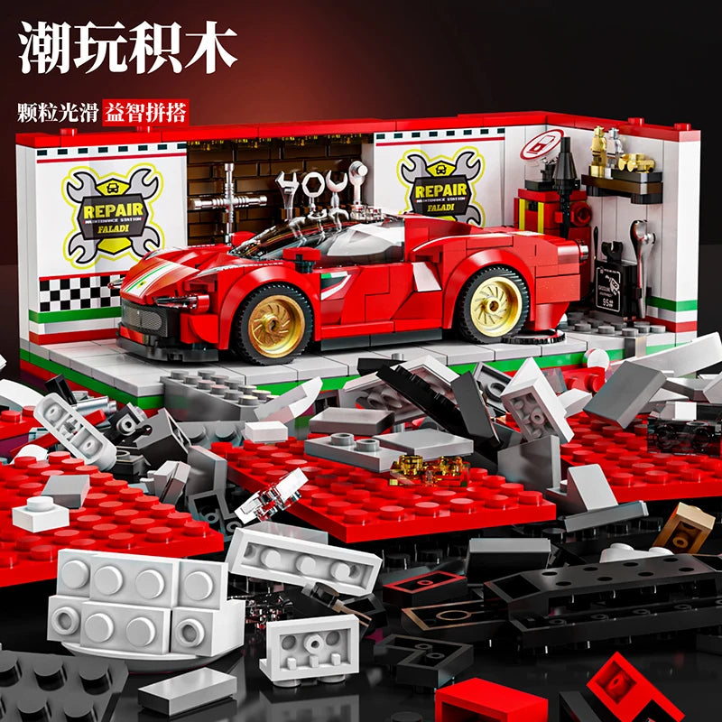 Speed Champions Series Racing Sports Vehiclea Technique Car Supercar - MJI 13082