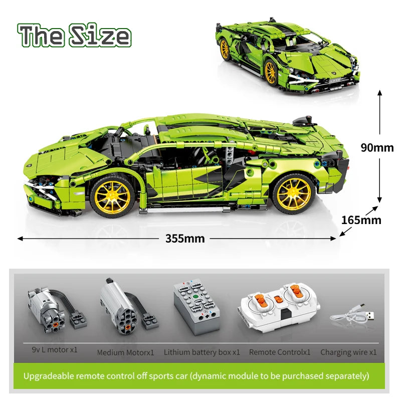 Technic Green Speed Super Racing Car - MJI 8600A