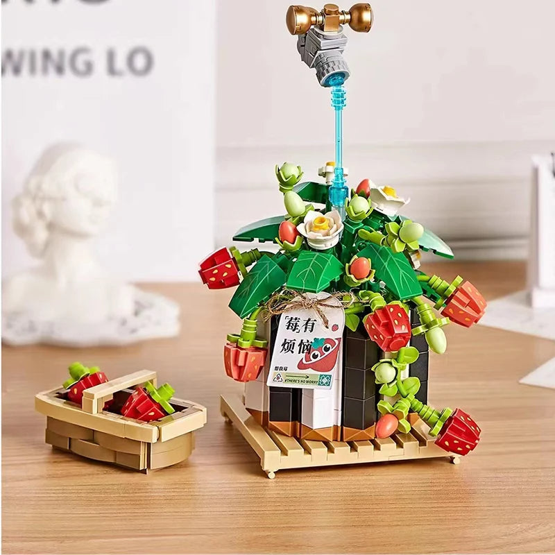 LOZ 1284 and 1285 mini Block pot flowers