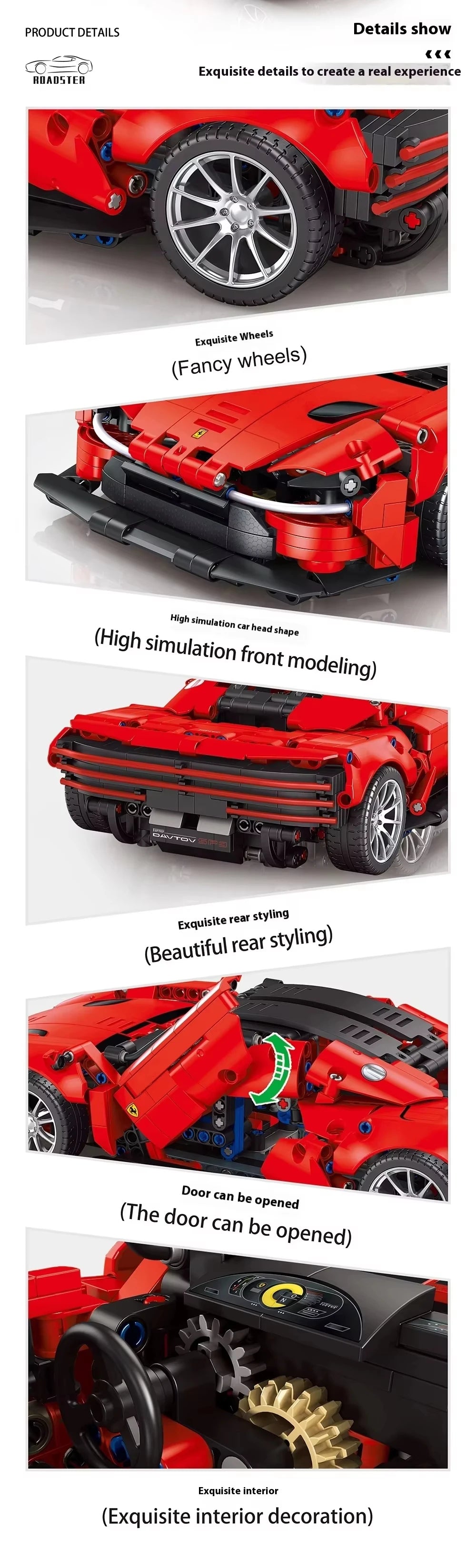 High Tech Racing Car Model Building Blocks - MJI 8610A