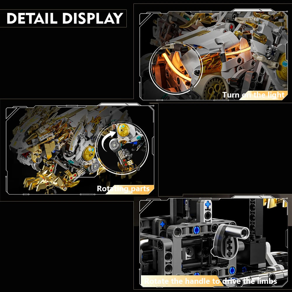 MJI 13090 Lion Semi Mechanical Lion 1077pcs