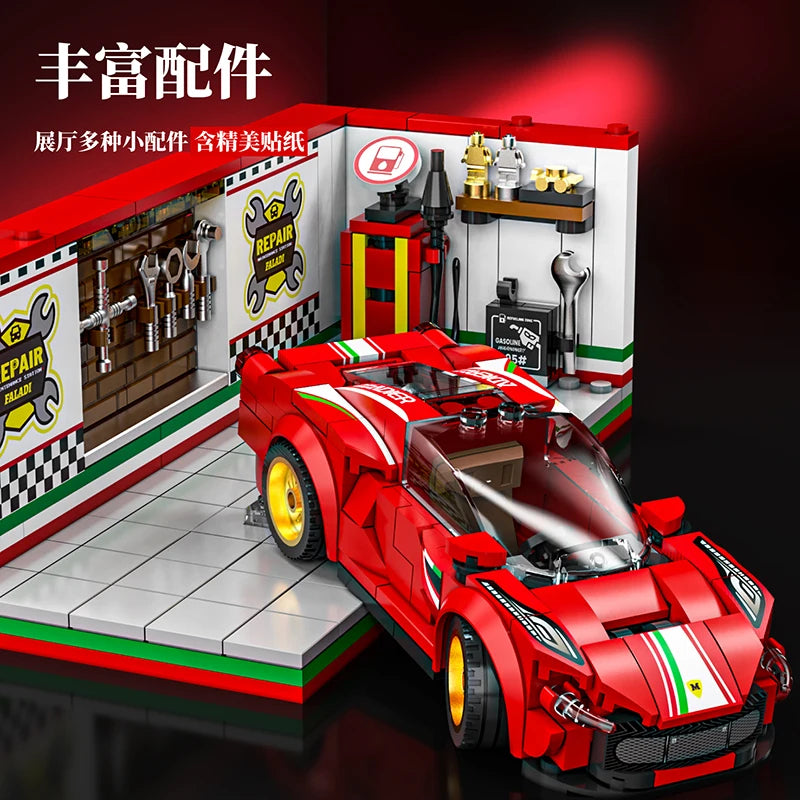 Speed Champions Series Racing Sports Vehiclea Technique Car Supercar - MJI 13082