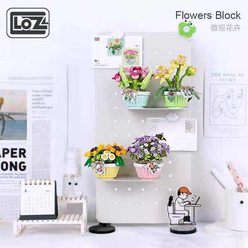 LOZ 1673 Microscopic Flowers: Letters from Spring Tulip Orchid