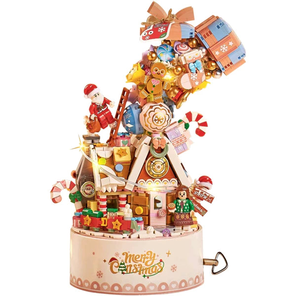 Loz 1957 Christmas Cabin Music Box