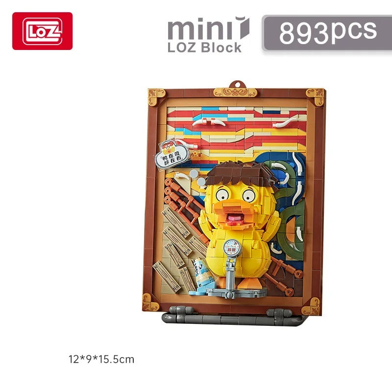 LOZ 1288 3D painting "Whooping Duck" Building Block